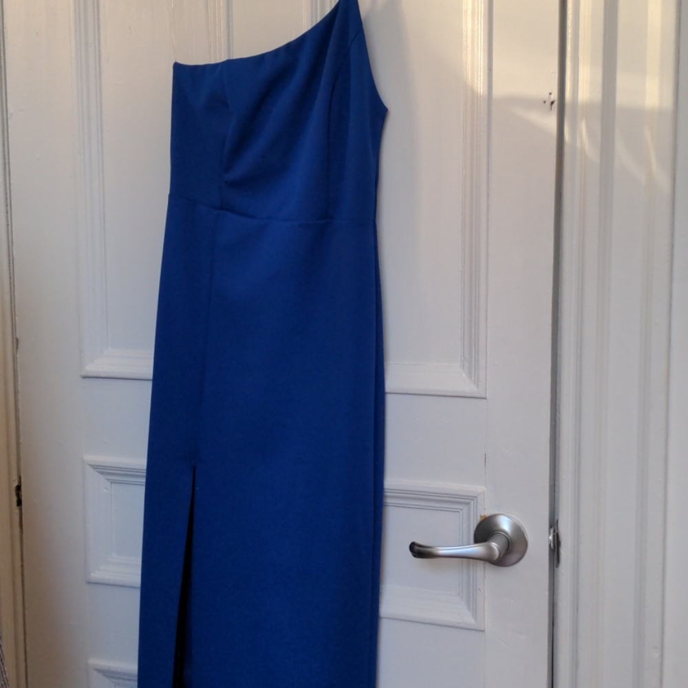 Blue posh cocktail dress